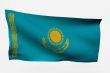 kazajistan 3d flag