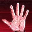 hand and background