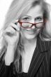 Business woman in glasses