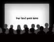 Audience silhouettes