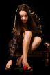 Sitting on black