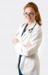 Friendly lady doctor