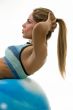Woman doing sit ups