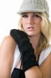 Woman in knit hat