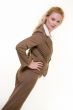 Woman in brown business suit