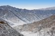 Horizon over mountains. Winter in Altay.