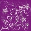 Decorative flowers on color background