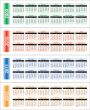 Сalendar of 2009-2012 years.
