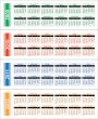 Сalendar of 2009-2012 years.