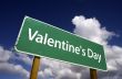 Valentine`s Day Road Sign