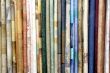 Row of textile materials
