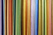 Row of textile materials