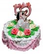 Isolated wedding cake