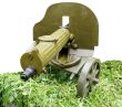 vintage self-powered Maxim machine gun