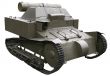 ancient small self-propelled tank