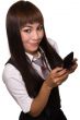 Woman with pager