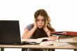 Frustrated college student