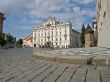 Paving stones of central place in old Prague city