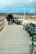 young couple walking