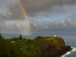 Rainbow over Kilauea lighthouse