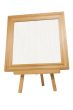 square wooden frame with clipping path