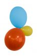 three balloons with clipping path