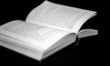 Pages of open book monochrome