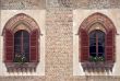 Lodi - Two windows of an ancient palace