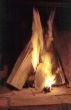 Burning wood