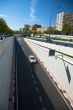 car coming in city tunnel