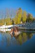 statues at small lake