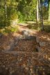 dry old fountain