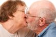 Affectionate Senior Couple Kissing