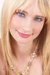 Portrait of beautiful blonde woman
