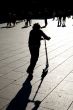 scooter against sun