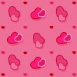 Pink background with hearts, wrapping