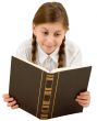 Girl and book