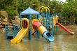 Colorful water playground