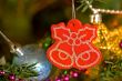Red christmas ornament