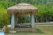 Pavilion with thatch roof