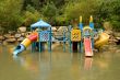 Colorful water playground