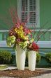 Pots of flowers