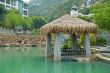 Pavilion with thatch roof
