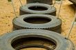 Line of tyres