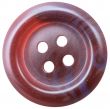 Brown plastic button