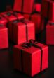 many red gift boxes
