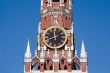 Clock on the Kremlin tower in Moscow