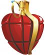 Heart looks like grenade. It’s a symbol of love.