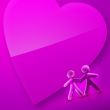 Valentines Day Illustrated Heart and Couple I