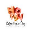 Happy Valentine`s Day Illustrated Types III